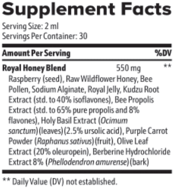 Honey-Burn-Supplement-Facts